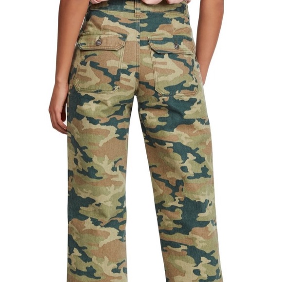 Free People Camouflage Cropped Pants - Picture 2 of 7